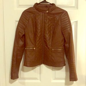 Moto Jacket Brown Small